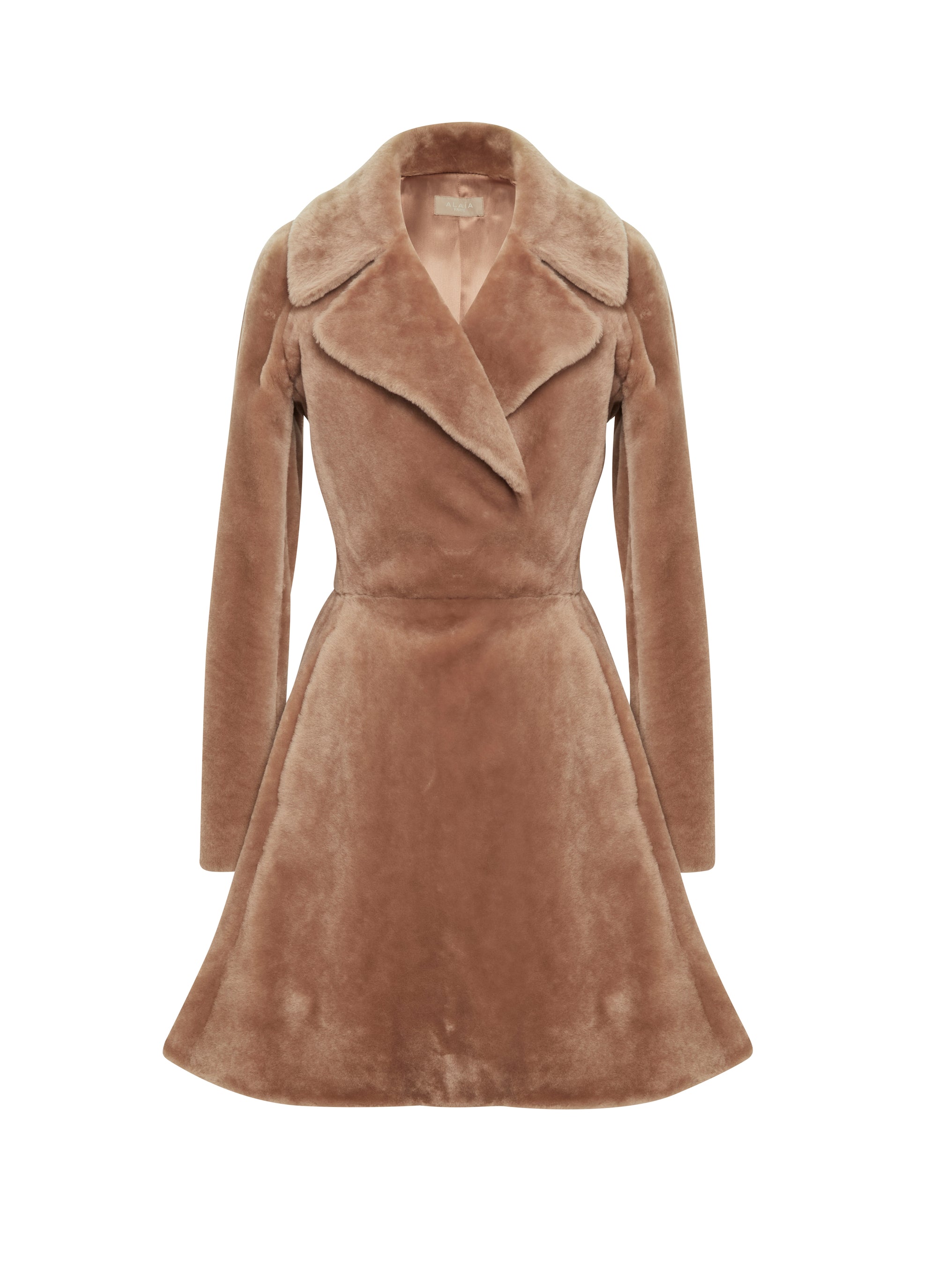 Manteau basque cintré en cuir - Miel