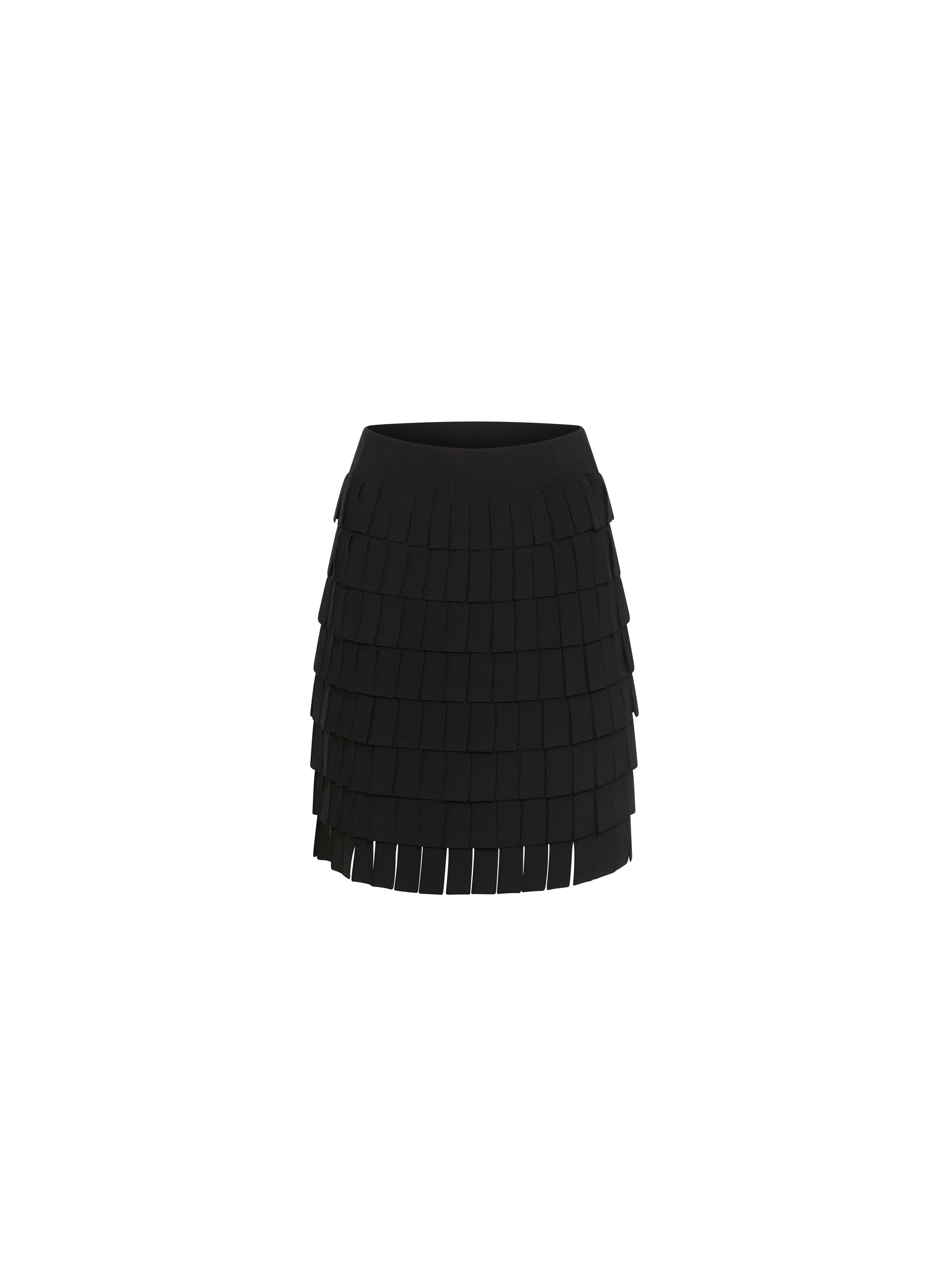 Fringed skirt - Black intense