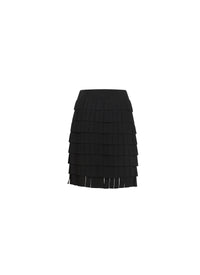 Fringed skirt - Black intense