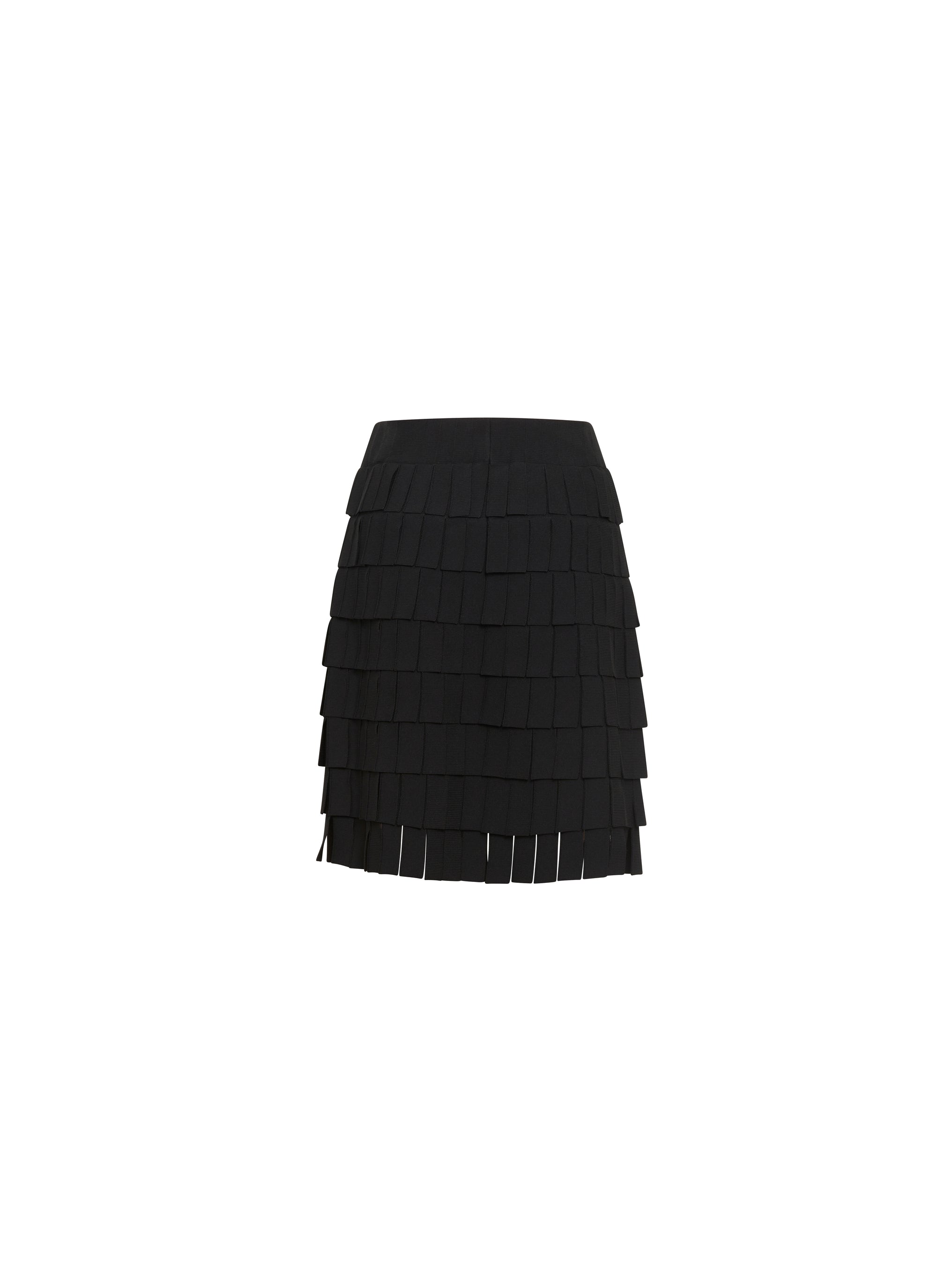 Fringed skirt - Black intense