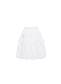 Button skirt in crisp poplin - Ficus