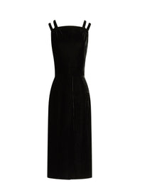 Halter Maxi Dress - Noir Brillant