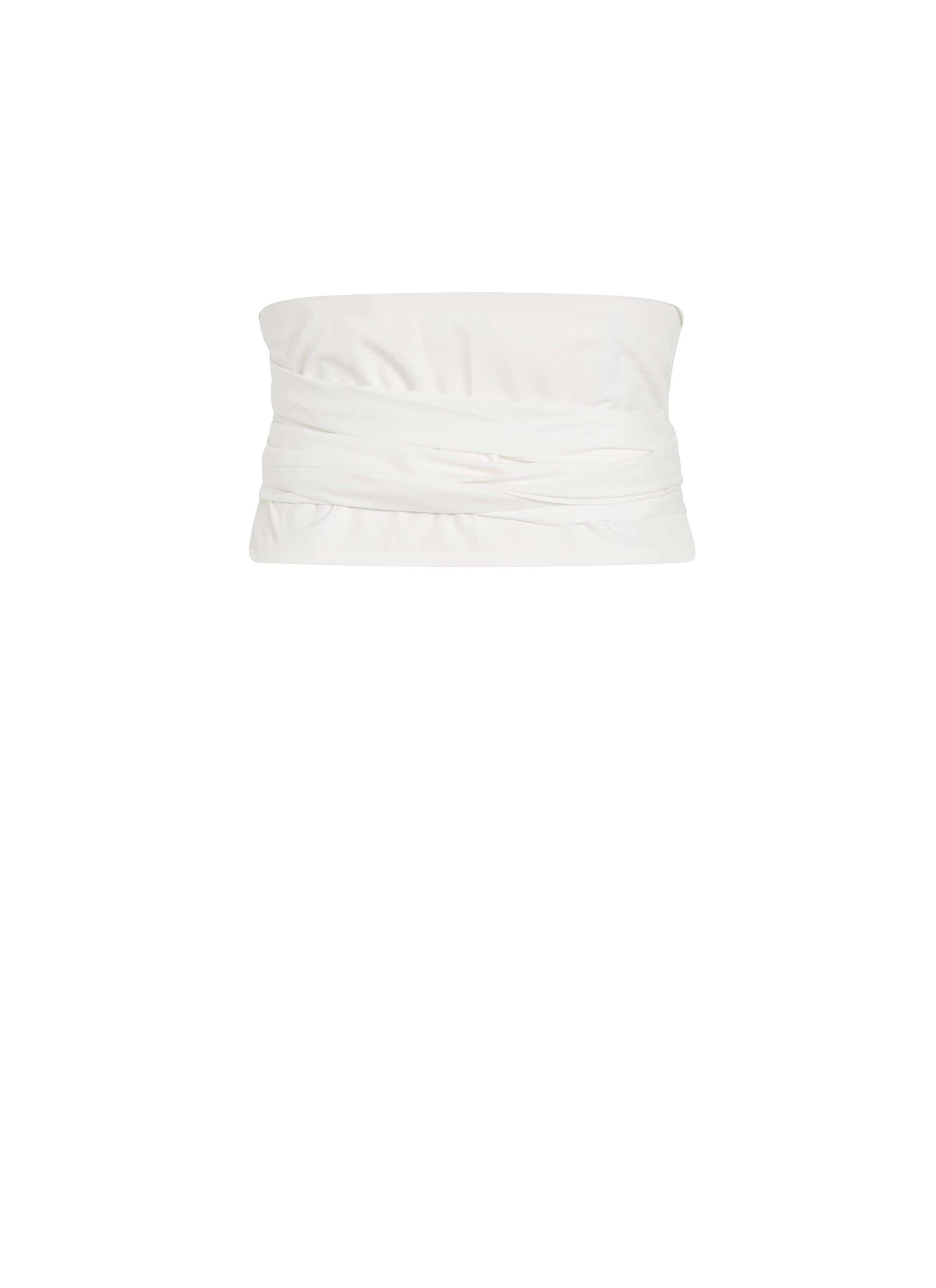 Satin Bow Belt - Optic White