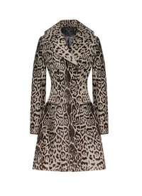 Manteau croisé en cuir - Fume