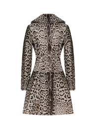 Manteau croisé en cuir - Fume