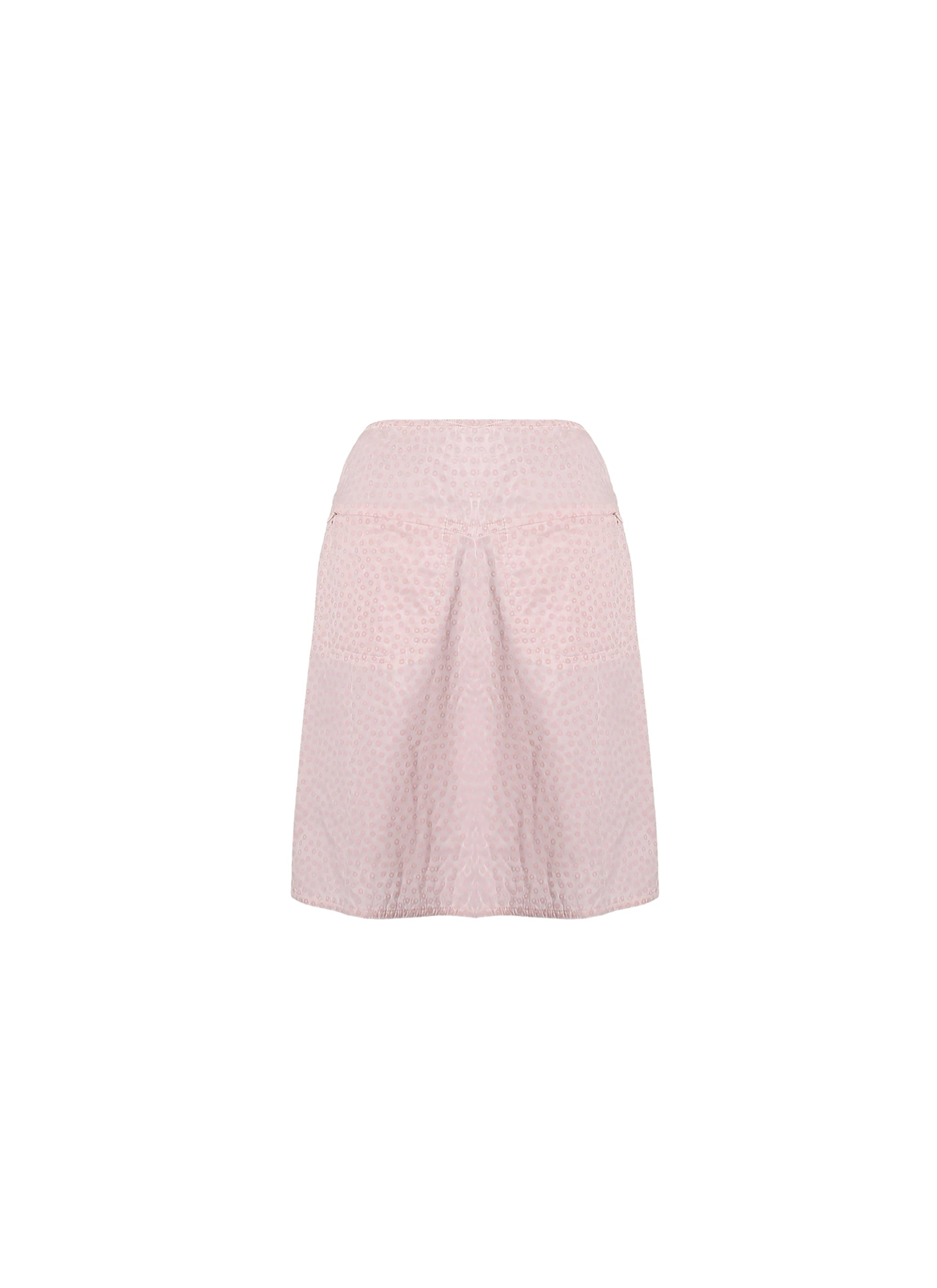 Jupe voile pastilles à volants - Rose Clair
