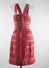 Robe bretelles milieu en laine - Acier