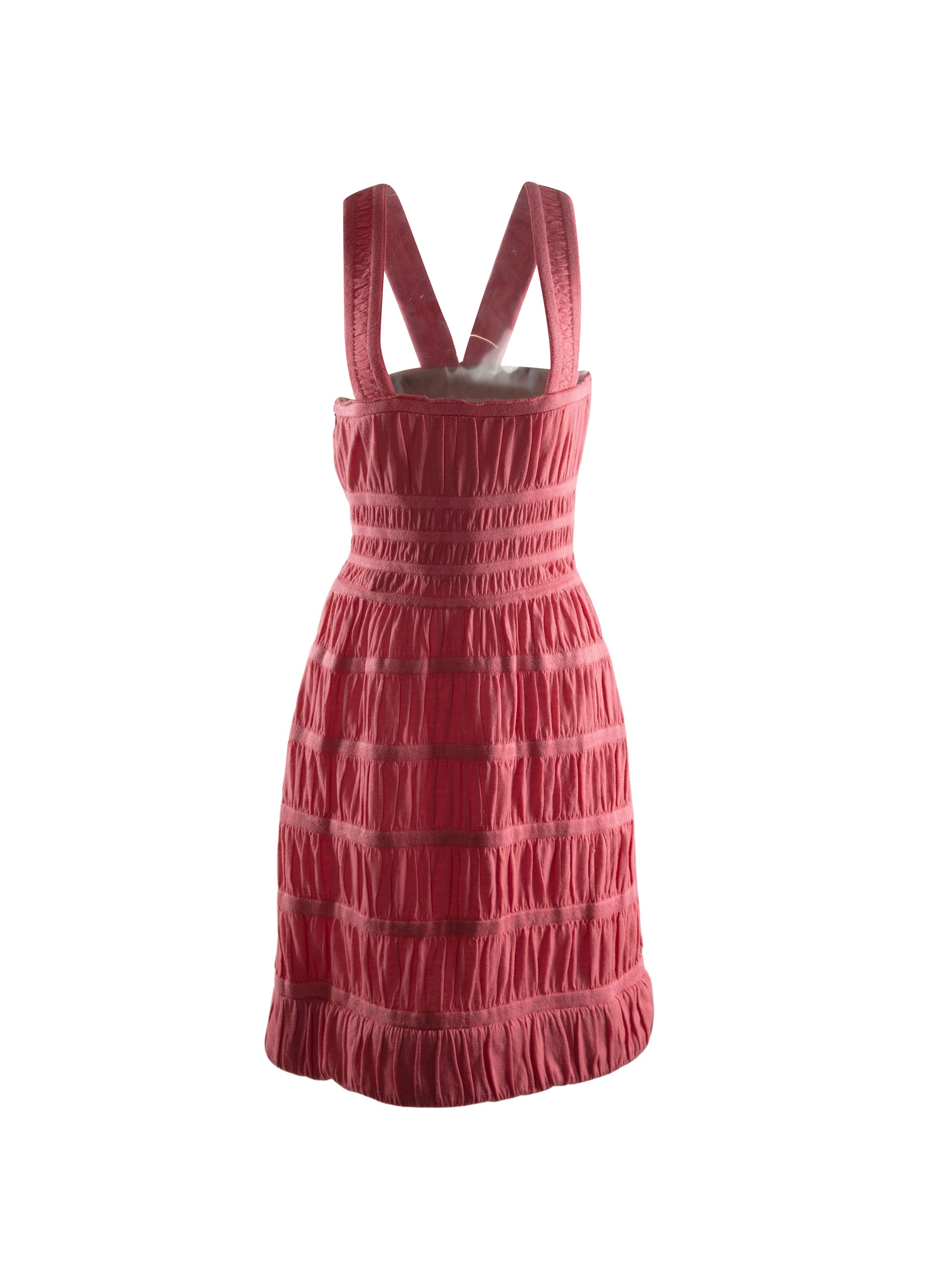 Robe bretelles milieu en laine - Acier