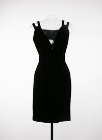 Robe bretelle - Noir
