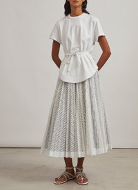 T-shirt structuré - Blanc
