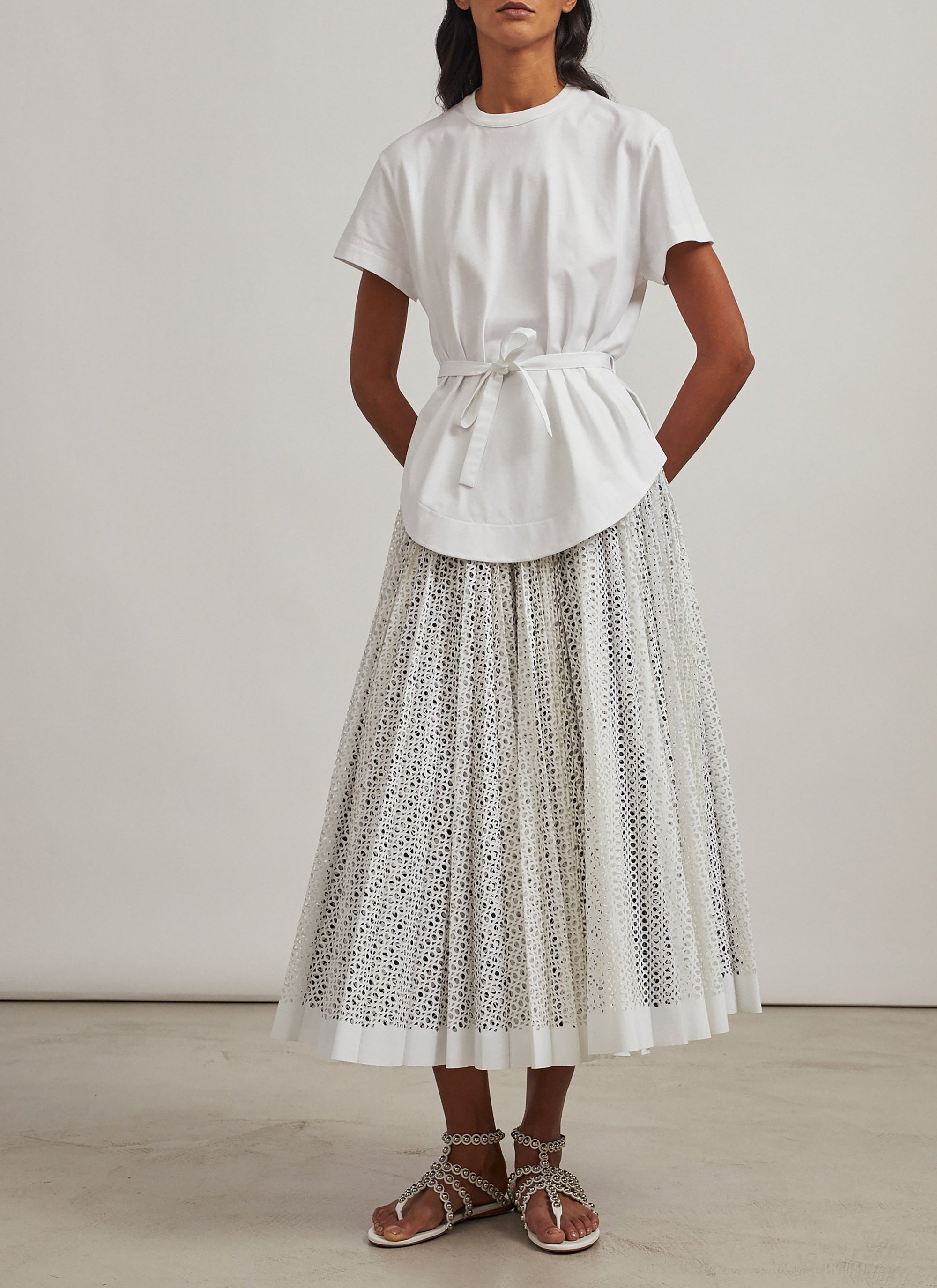 T-shirt structuré - Blanc