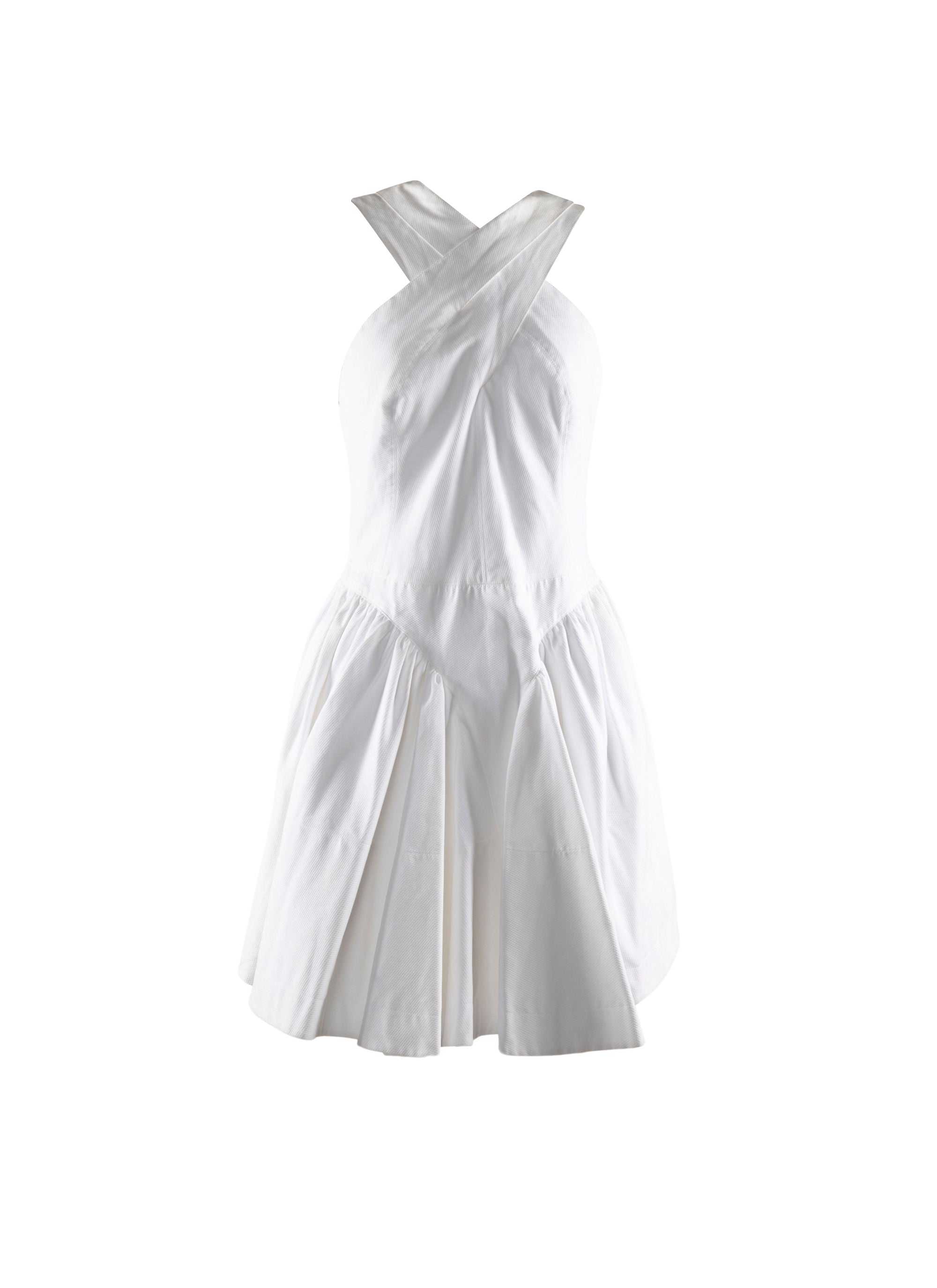 Robe croisée devant - Blanc intense