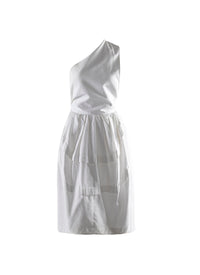 Robe asymétrique - Blanc intense