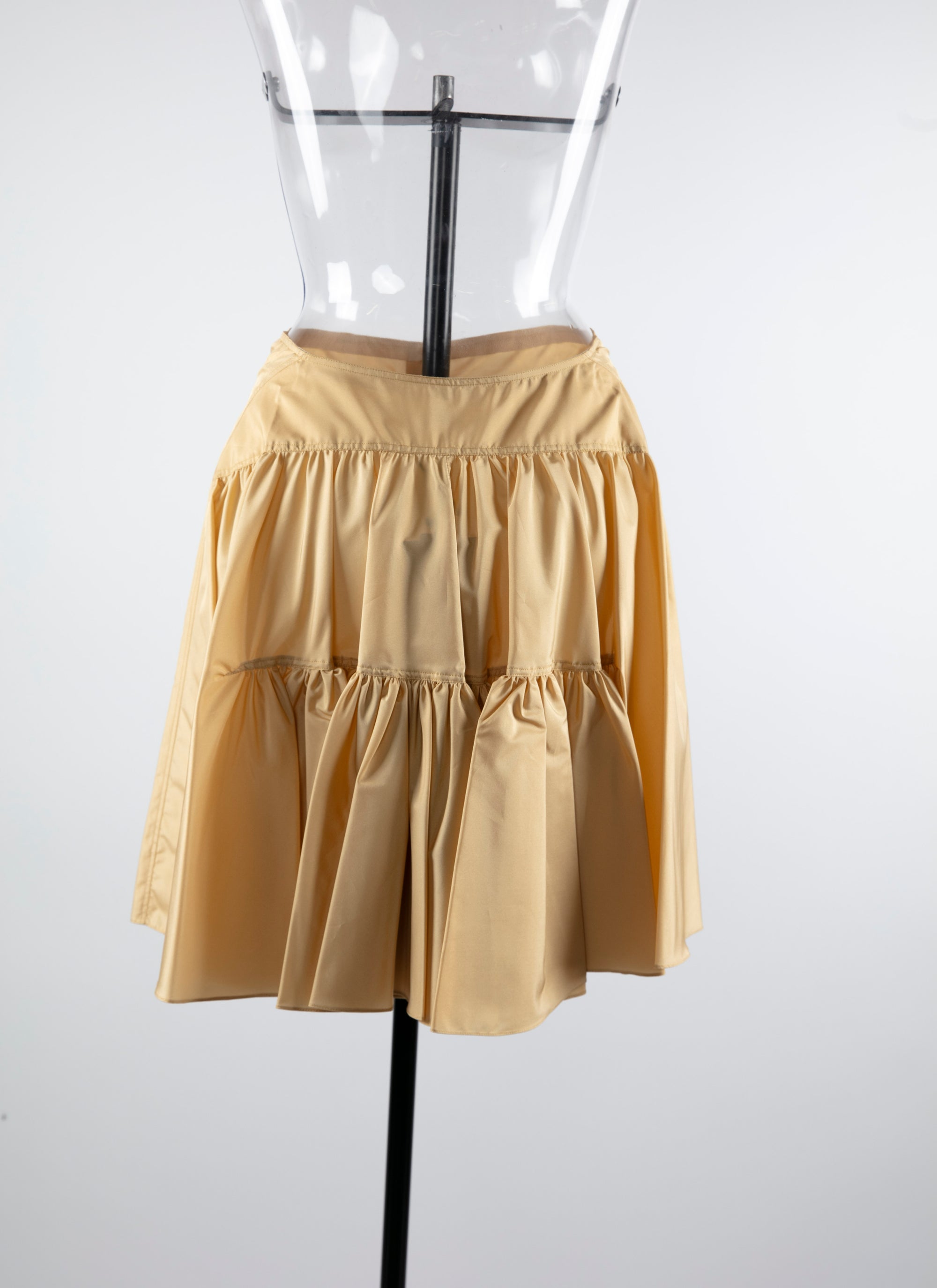 Silk basque skirt - Fawn