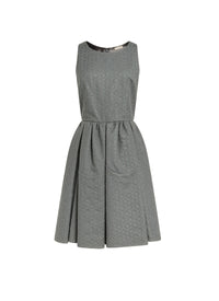 Robe pétale en laine et cachemire - Fer