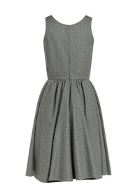Robe pétale en laine et cachemire - Fer