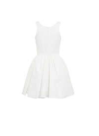 Sleeveless dress - White