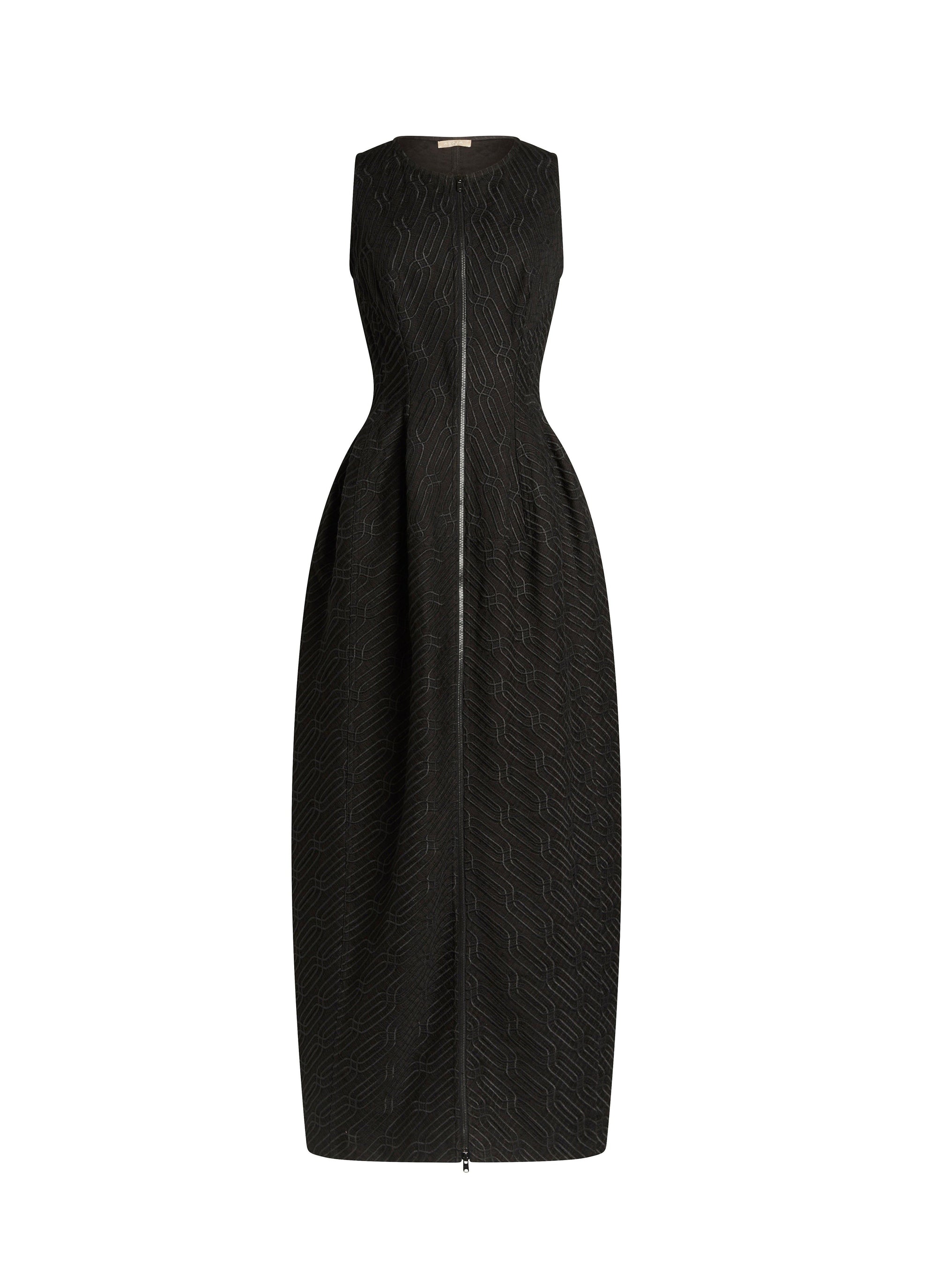 Embroidered maxi dress - Red & White