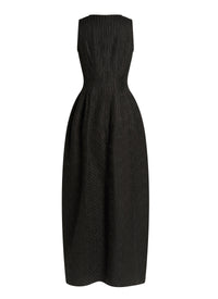 Embroidered maxi dress - Red & White