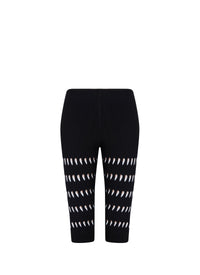 Legging mi-long ajouré - Vanille