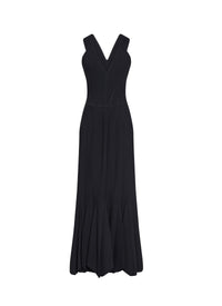 Mermaid maxi dress - Red & White
