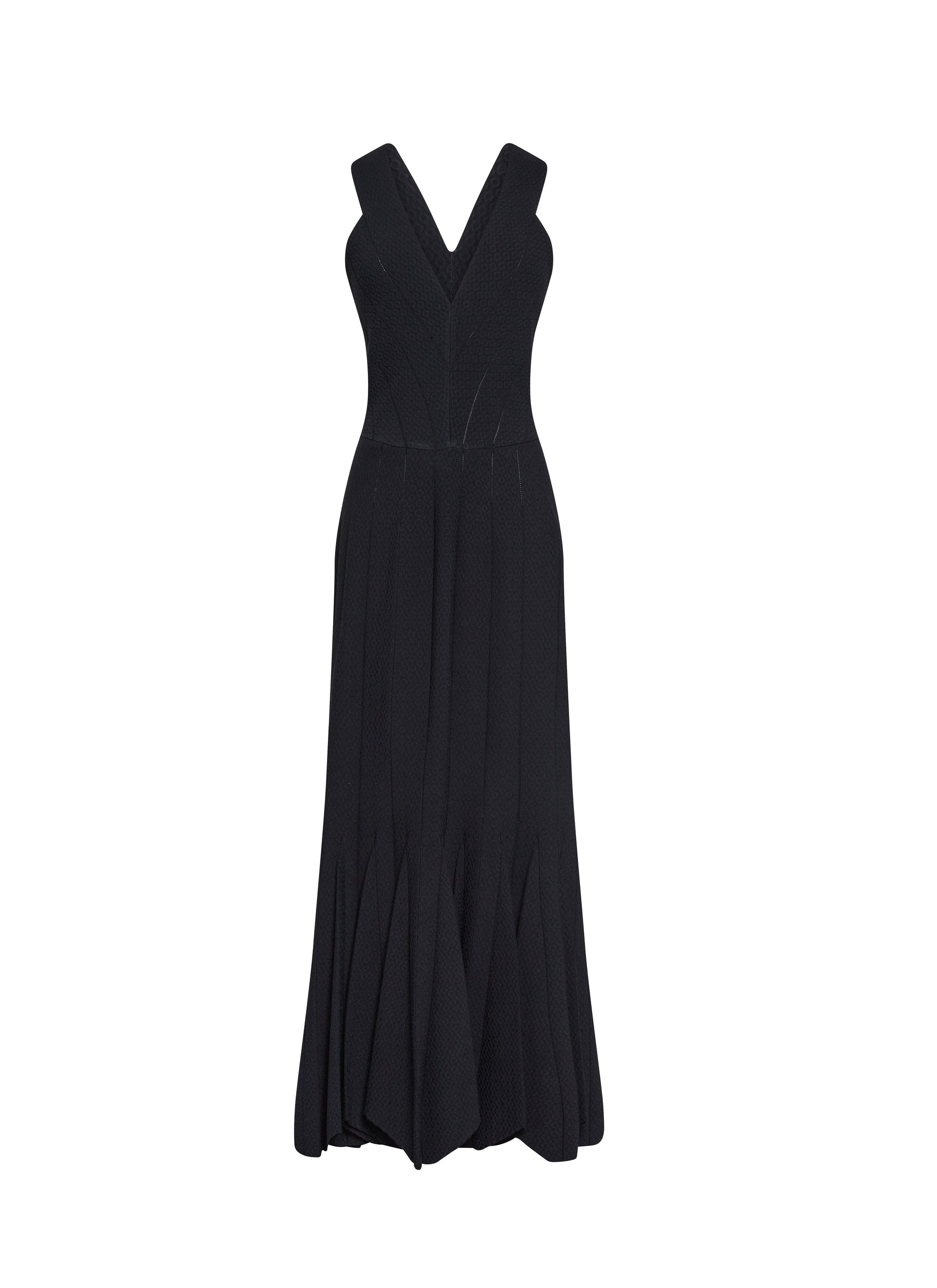 Mermaid maxi dress - Red & White