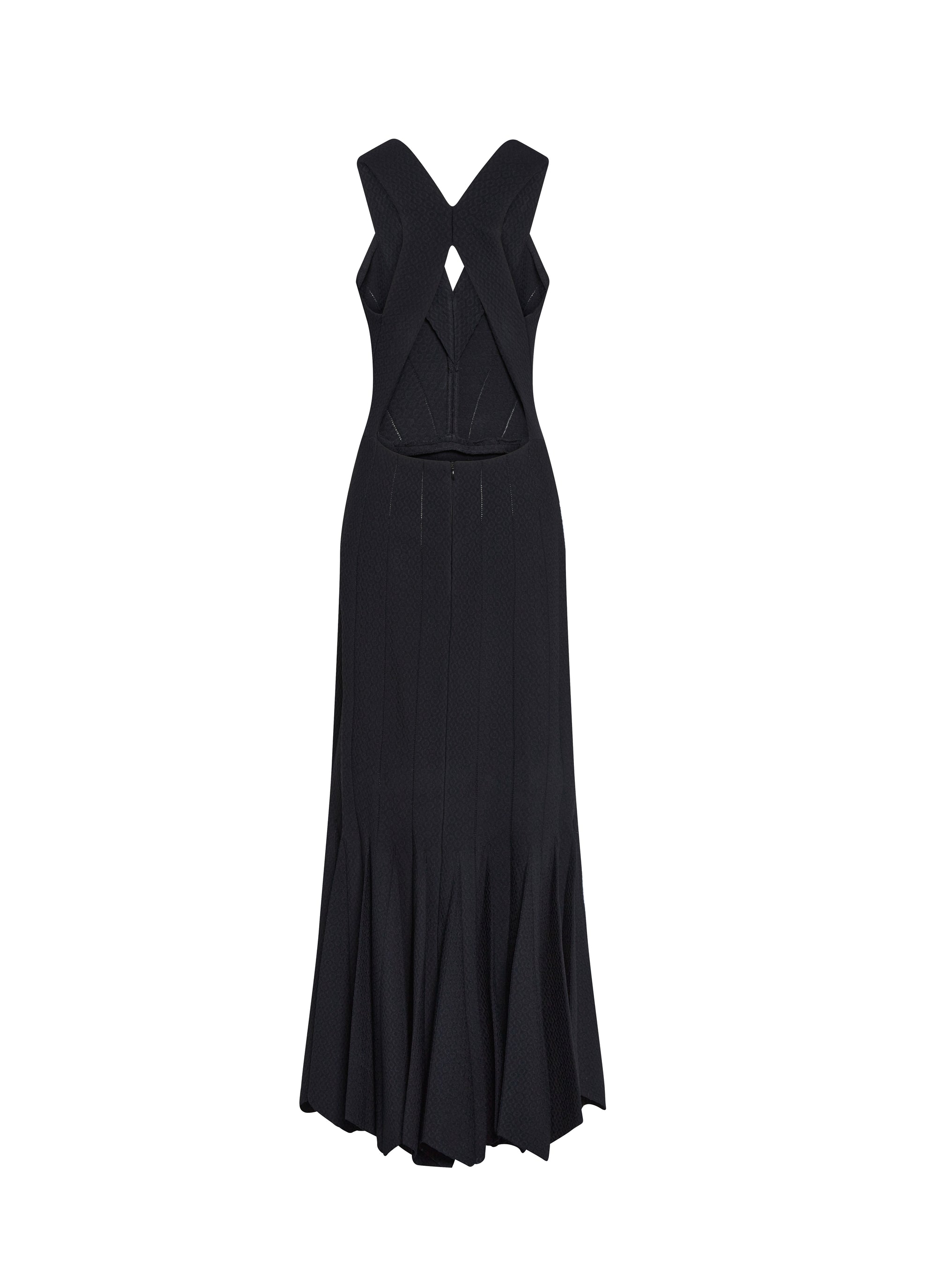 Mermaid maxi dress - Red & White