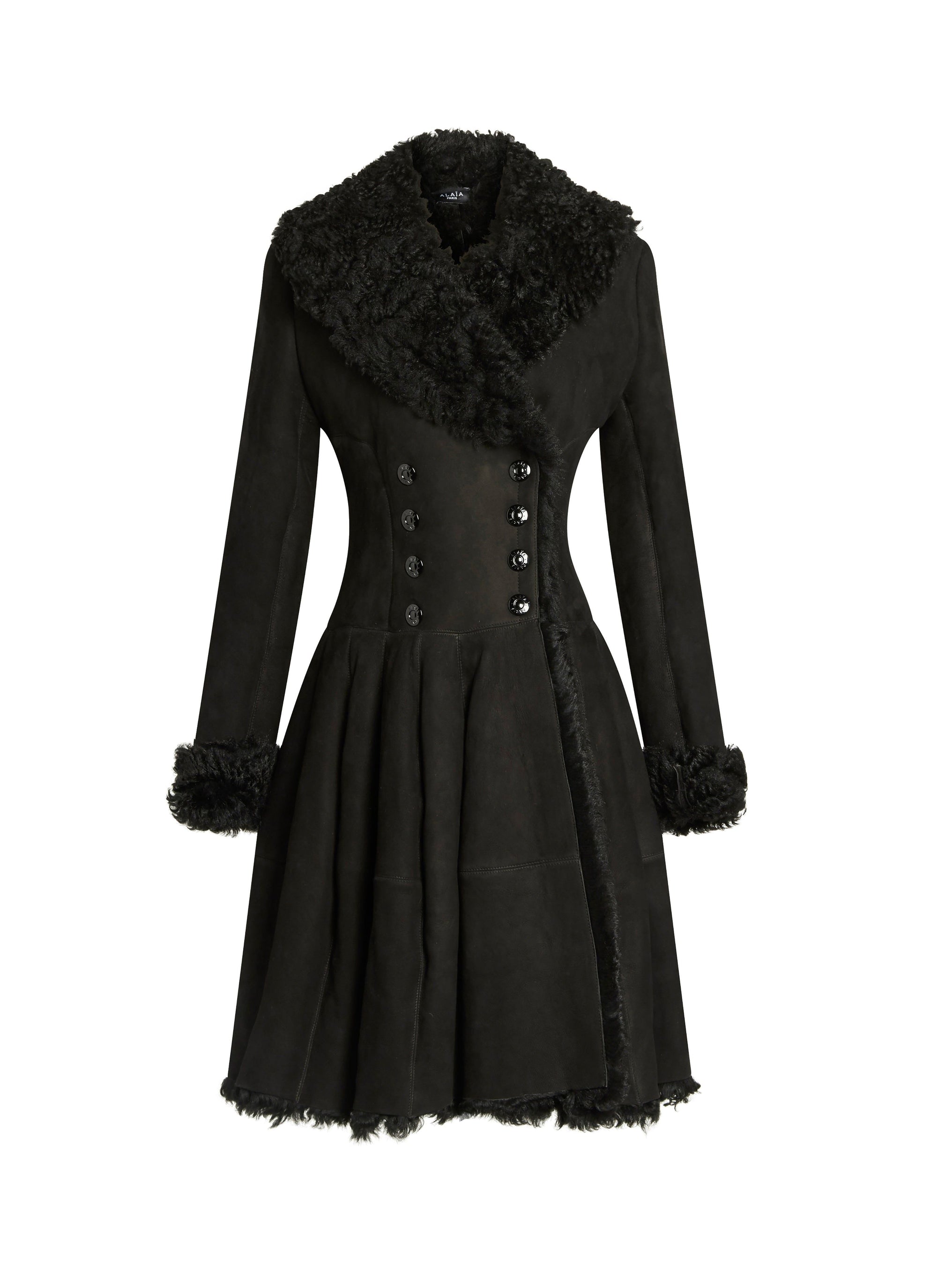 Classic leather coat - Red & White