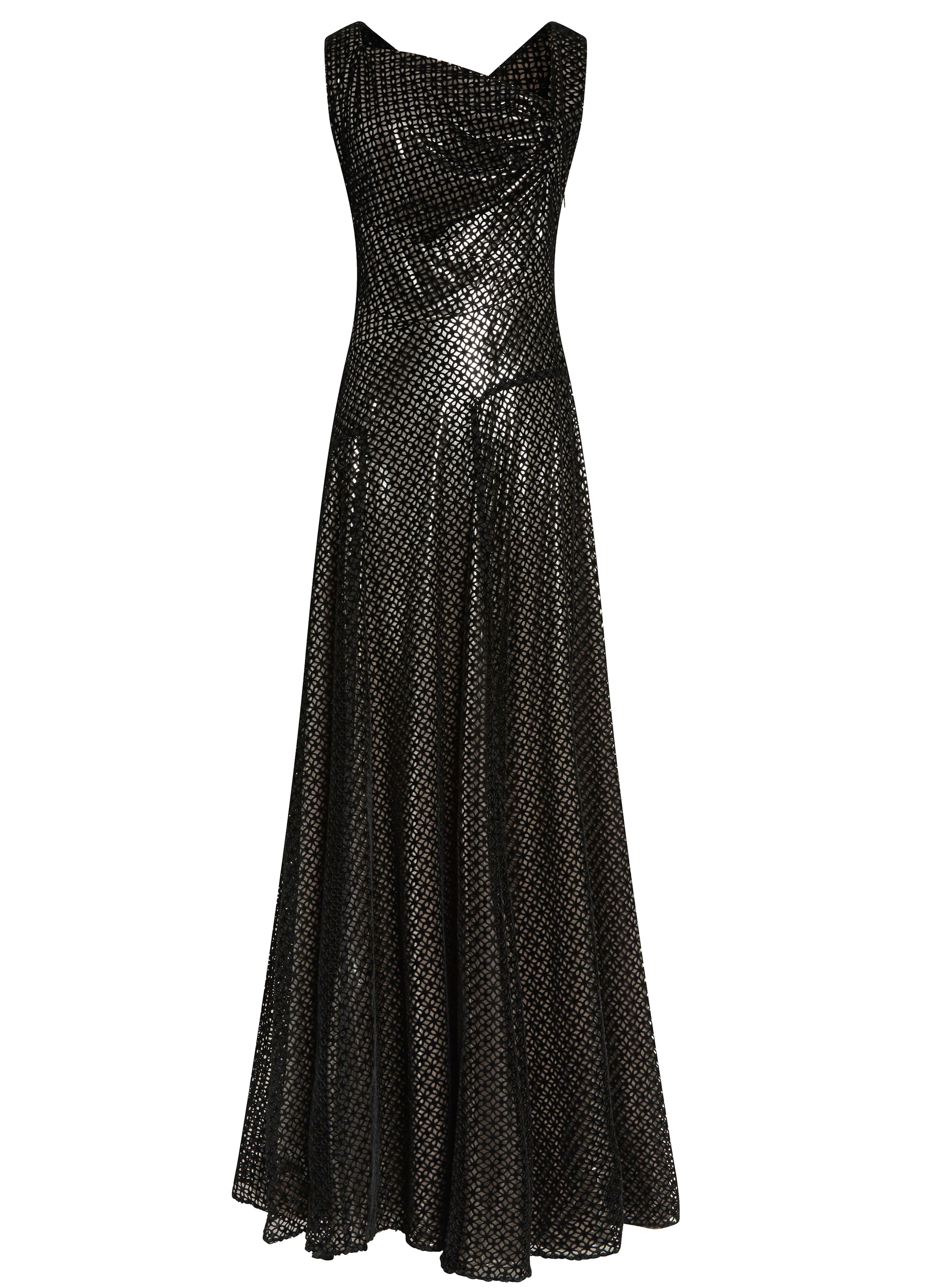 Robe sans manches en velours lys - Rouge & Blanc