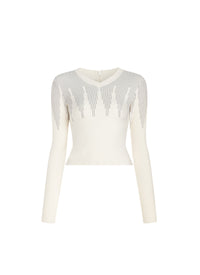 Metropolis long-sleeved wool jumper - Optic White