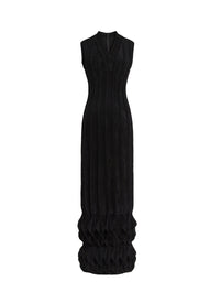 Lampion Maxi Dress - Red & White