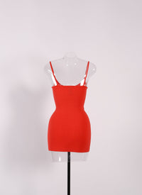 Bottom of dress - Apricot Red