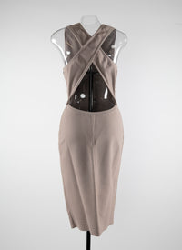 Robe croisé dos - Bronze