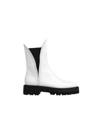 Studded boots in leather - Off White