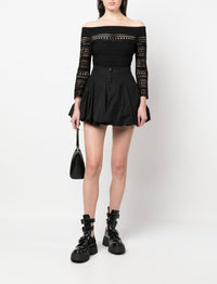 Long Sleeve Vienna Top - Black Alaïa