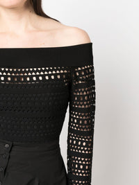 Long Sleeve Vienna Top - Black Alaïa