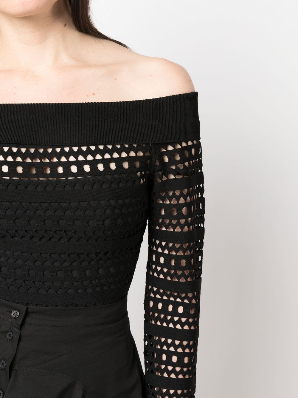 Long Sleeve Vienna Top - Black Alaïa