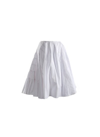 Pleated back skirt - Optic White