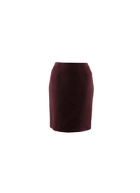 Jupe crayon courte avec détail couture - Prune