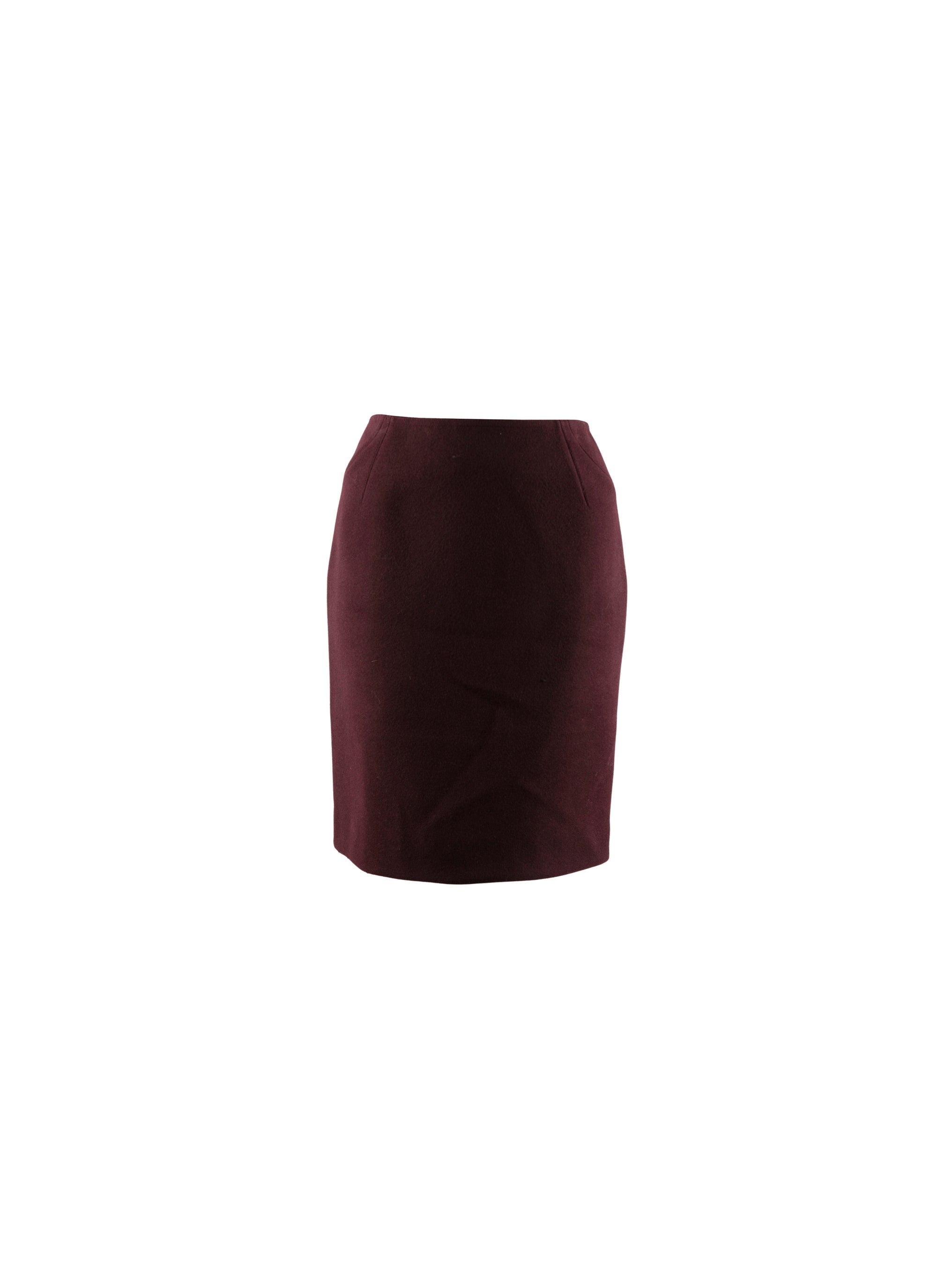 Jupe crayon courte avec détail couture - Prune