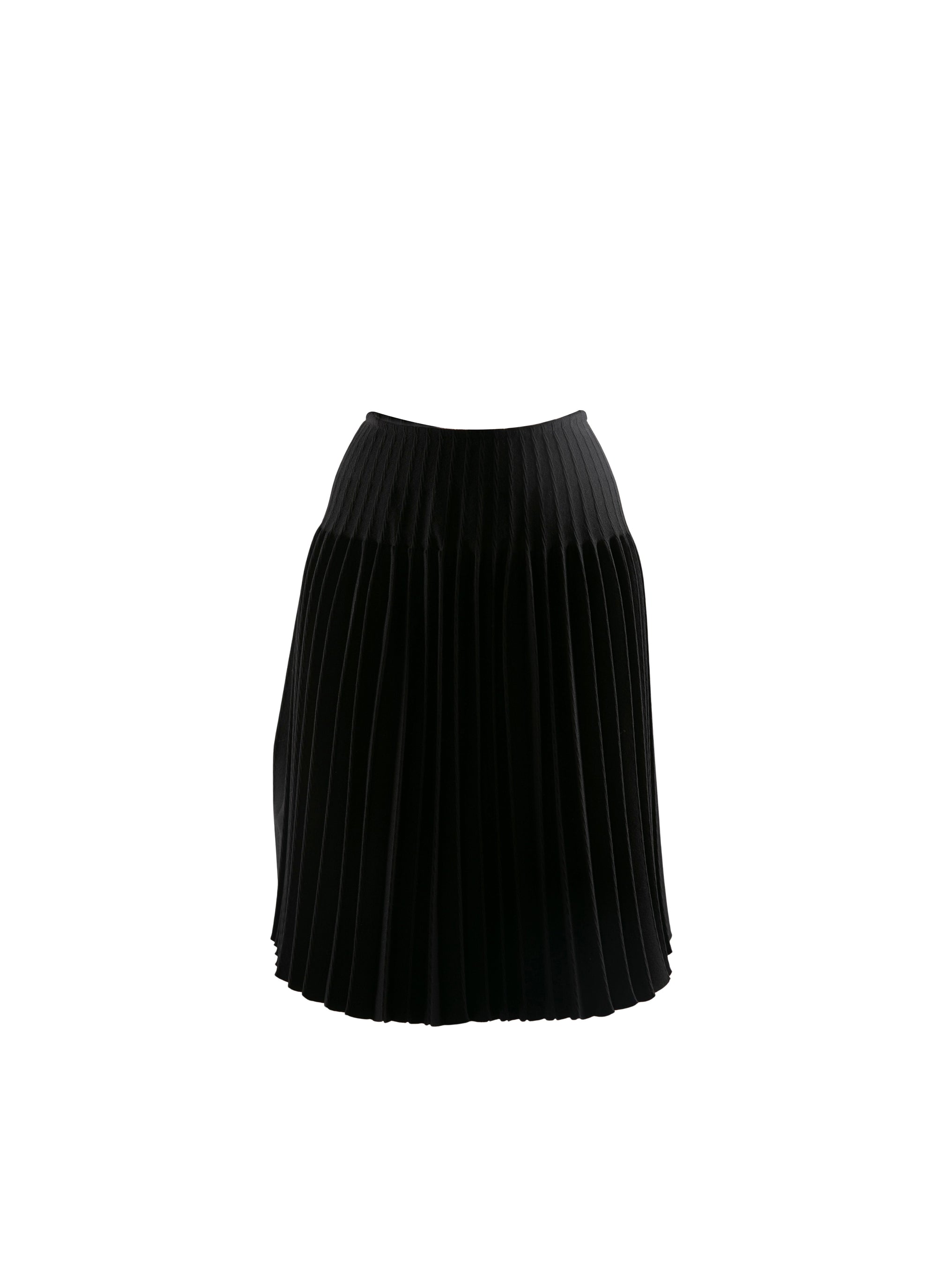 Wool skirt - Black intense