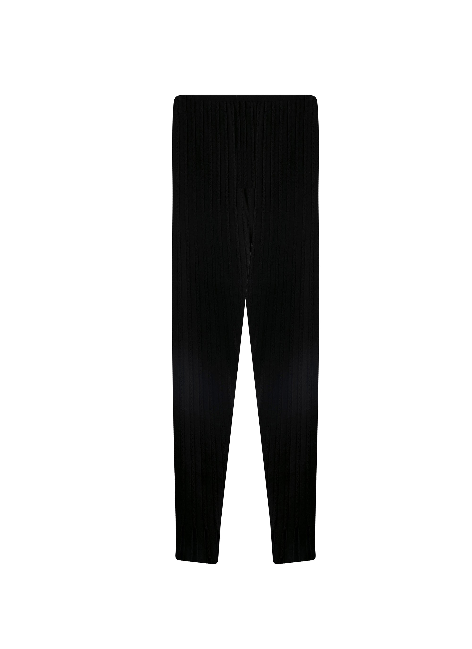 3/4 sleeve legging Wool flowers - Black