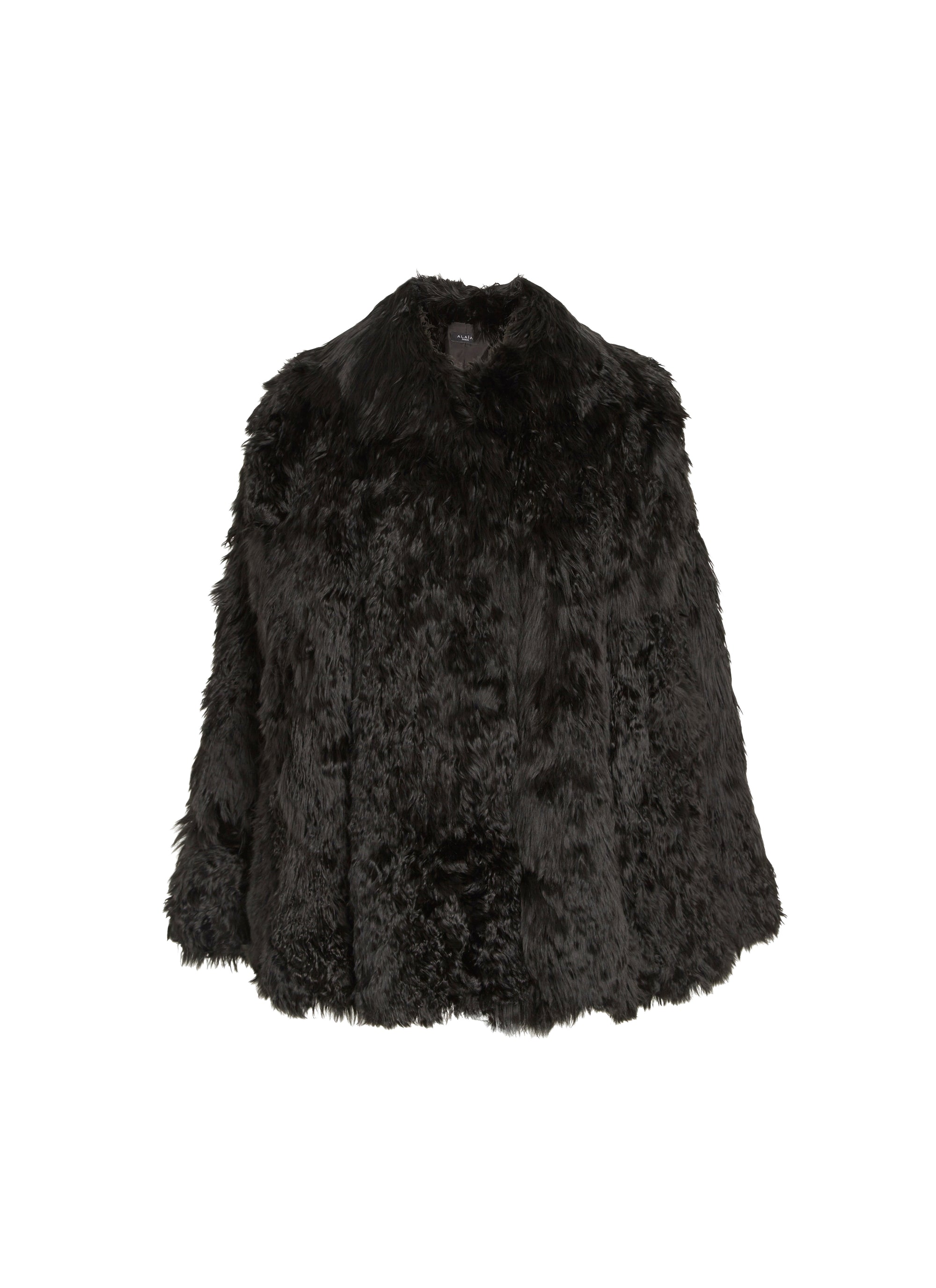 Cape coat - Black intense