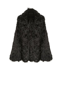 Cape coat - Black intense