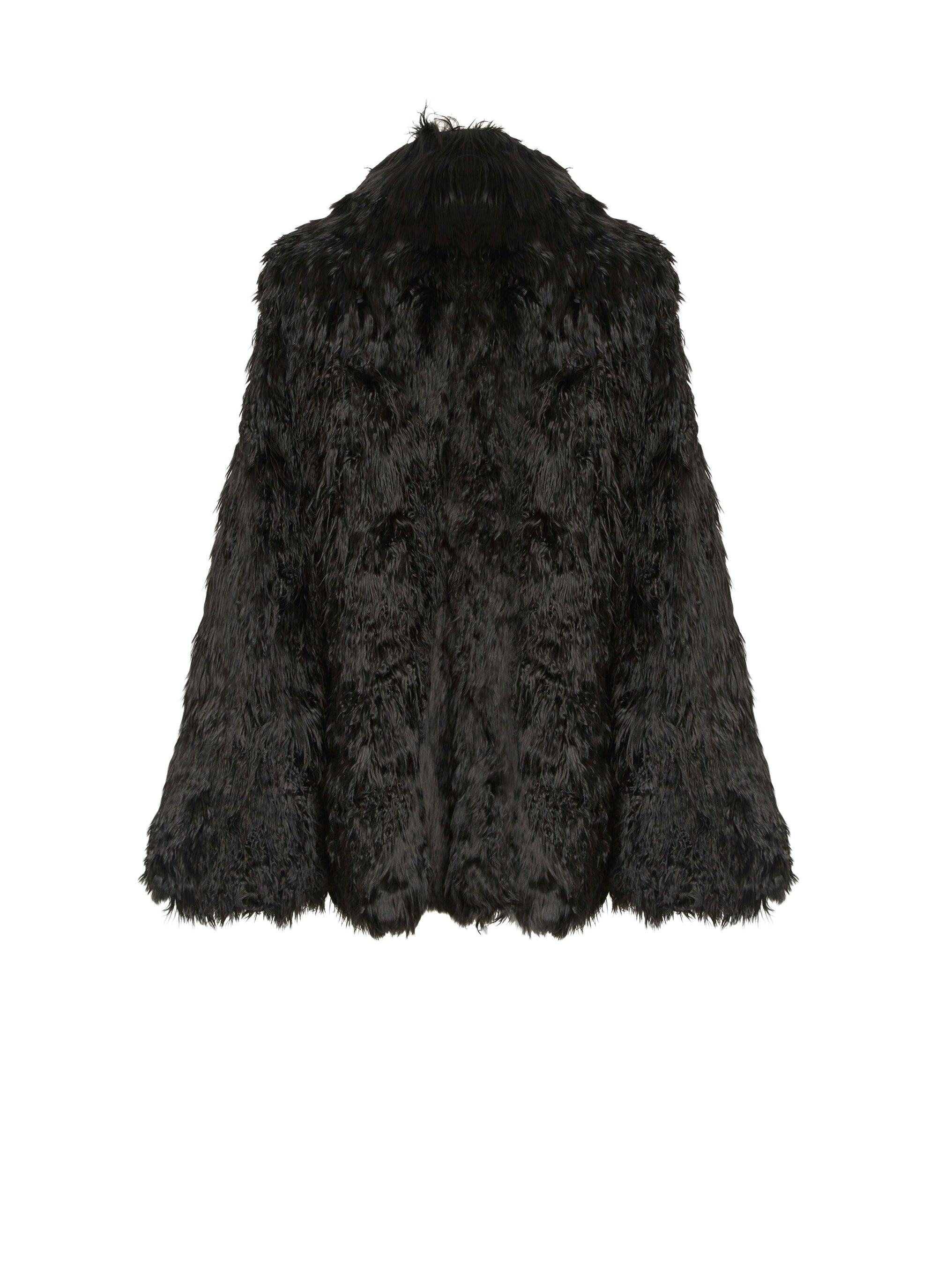Cape coat - Black intense