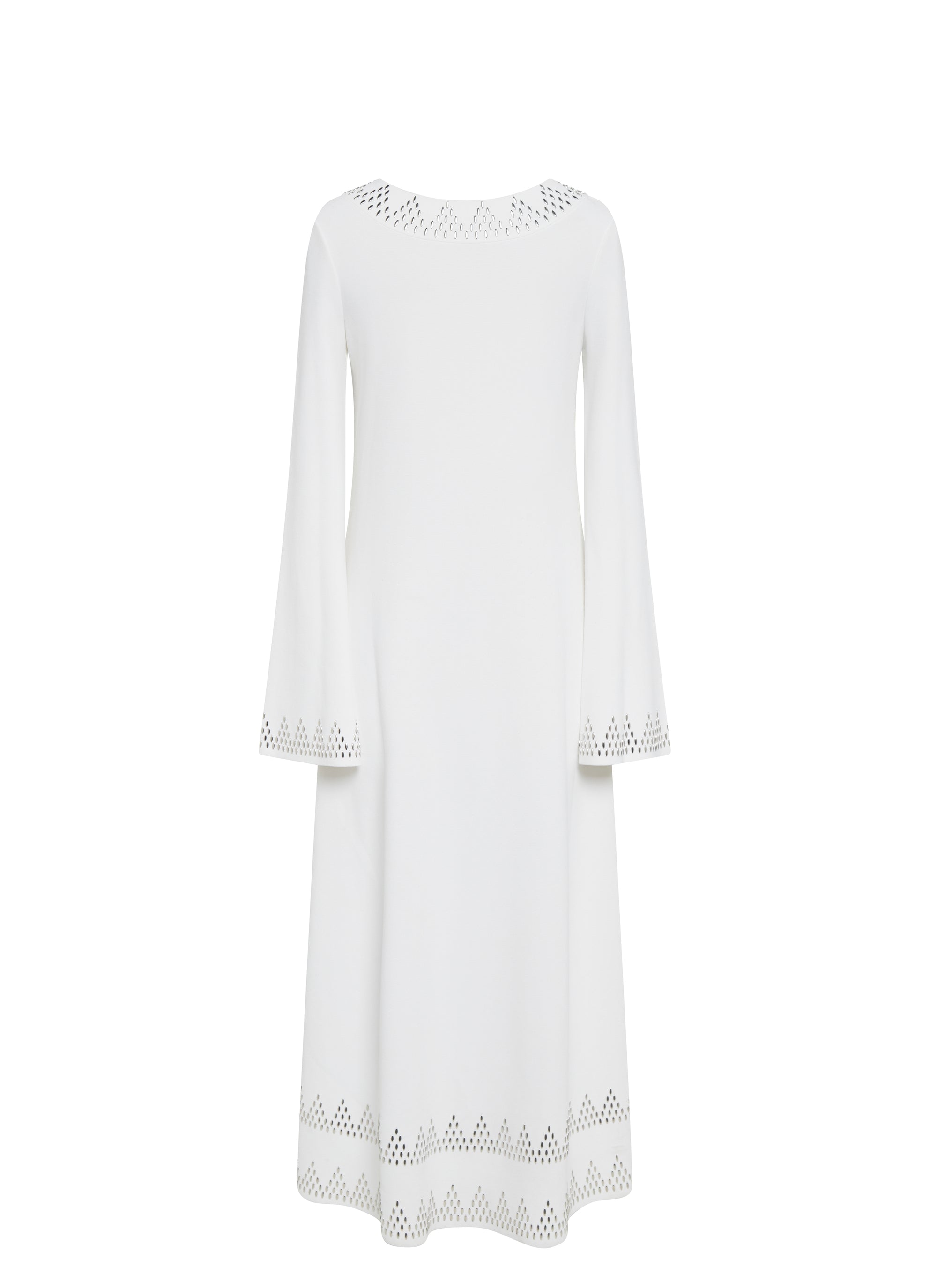 Long silver dress - White