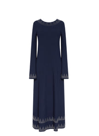 Long sleeve dress - Cobalt