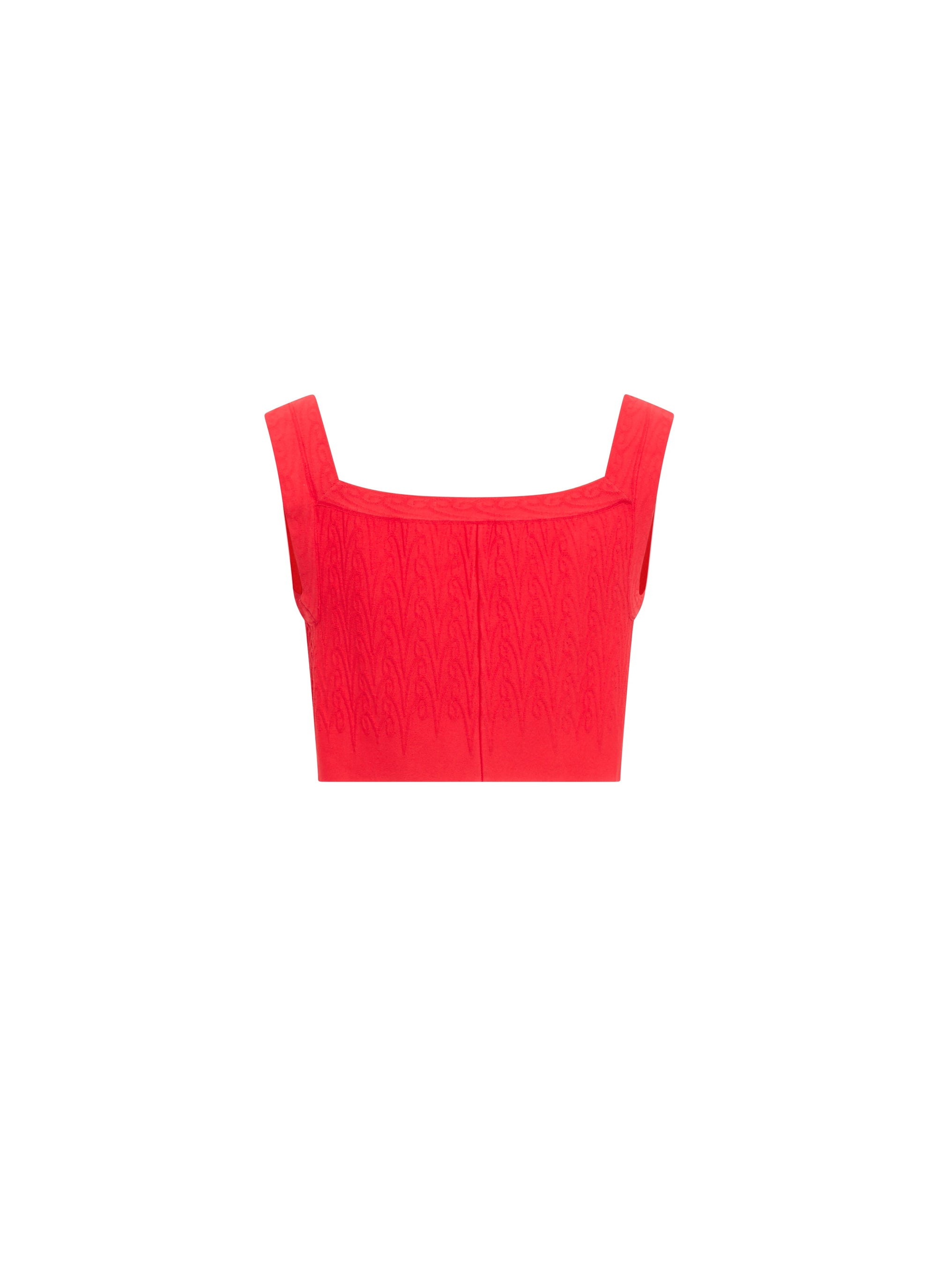Square Neck Top - Scarlet