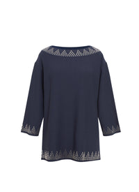 Long-sleeved jumper - Cobalt