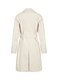 Classic mid-length trench coat - Off-white